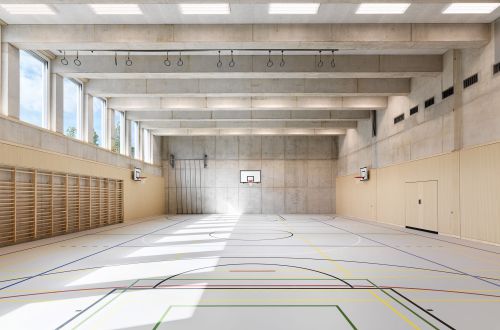 433 Doppelkindergarten Sporthalle
