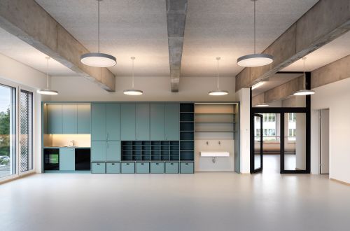 433 Doppelkindergarten Sporthalle